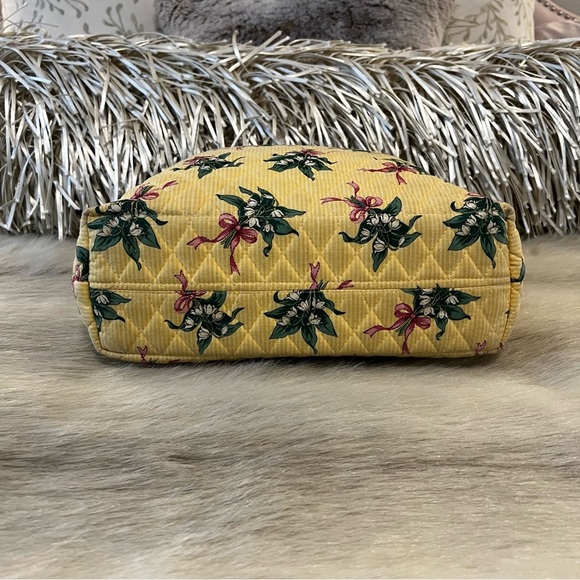 Vintage VERA BRADLEY Hope 2002 Medium Button Tote Yellow Pink Green Floral Y2K - Picture 8 of 12